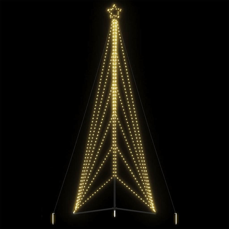 Pom de Crăciun LED 861 LED-uri Alb Cald 478 cm