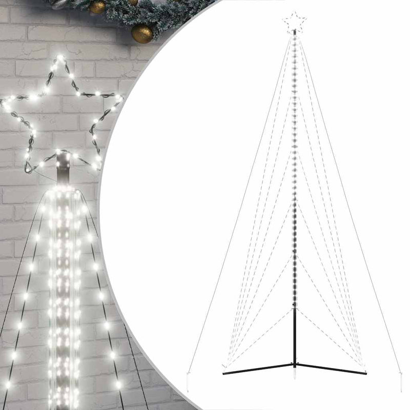 Pom de Crăciun LED 861 LED-uri Alb Rece 478 cm
