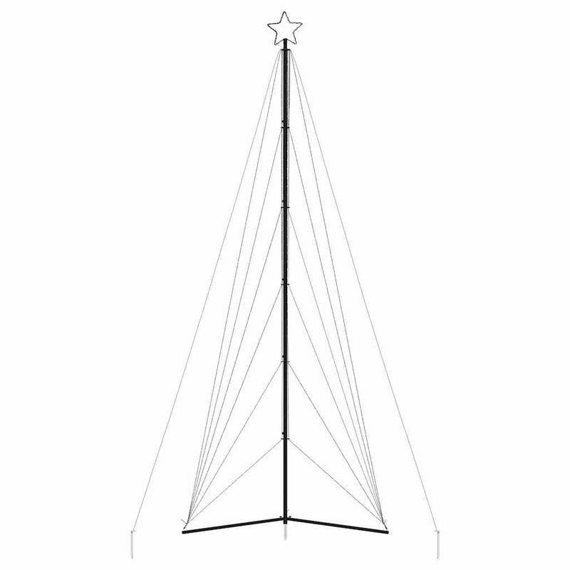 Pom de Crăciun LED 861 LED-uri Alb Rece 478 cm