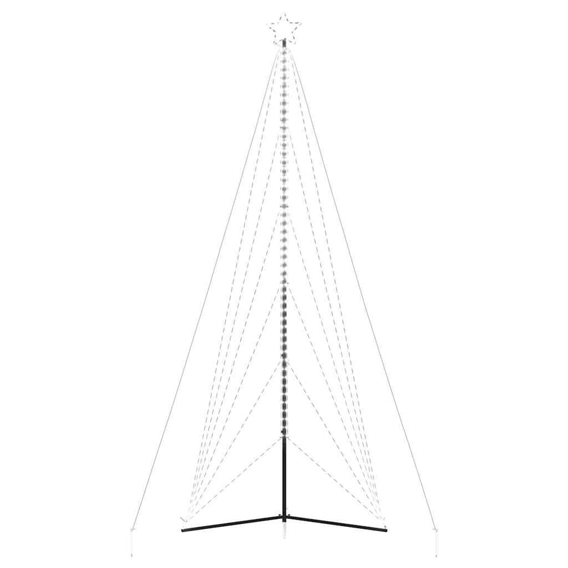 Pom de Crăciun LED 861 LED-uri Alb Rece 478 cm