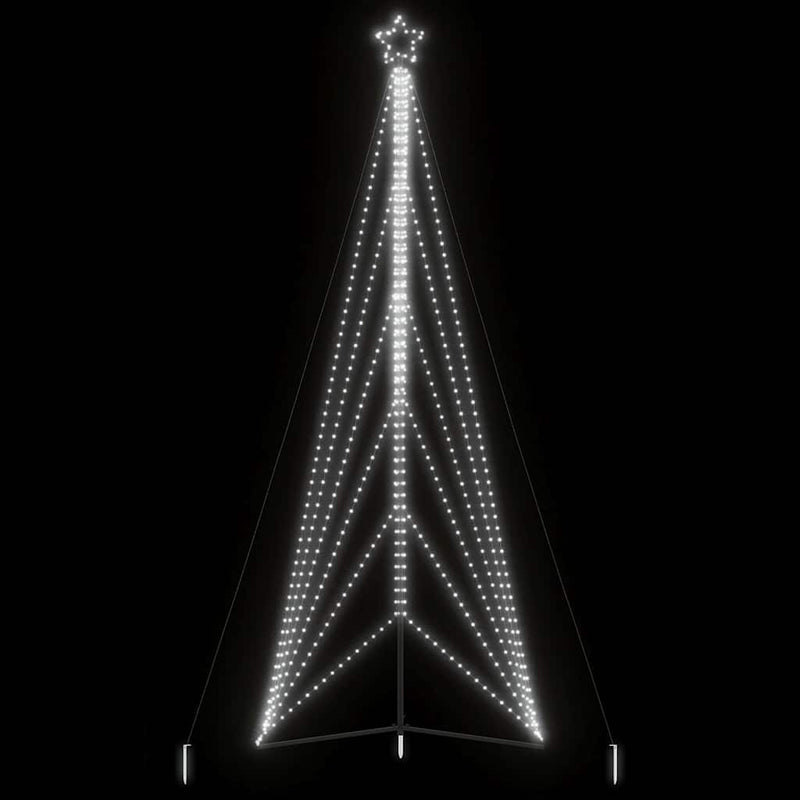 Pom de Crăciun LED 861 LED-uri Alb Rece 478 cm