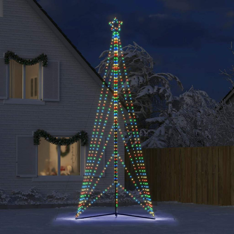 Pom de Crăciun LED 861 LED-uri colorate 478 cm