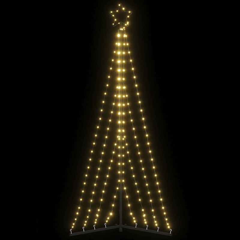 Pom de Crăciun LED 339 LED-uri Alb Cald 187 cm