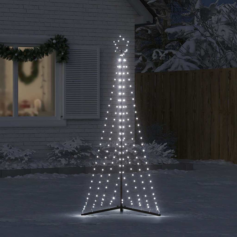 Pom de Crăciun LED 339 LED-uri Alb Rece 187 cm