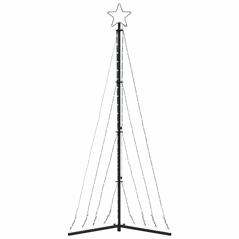 Pom de Crăciun LED 339 LED-uri Alb Rece 187 cm