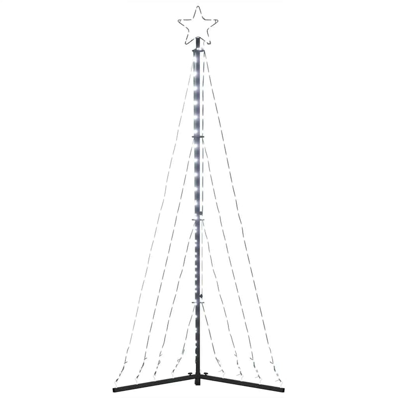 Pom de Crăciun LED 339 LED-uri Alb Rece 187 cm