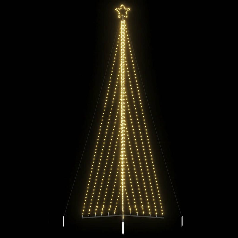 Pom de Crăciun LED 789 LED-uri Alb Cald 476 cm