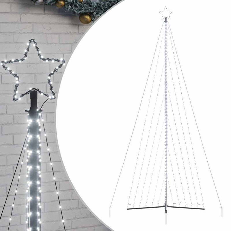 Pom de Crăciun LED 789 LED-uri Alb Rece 476 cm