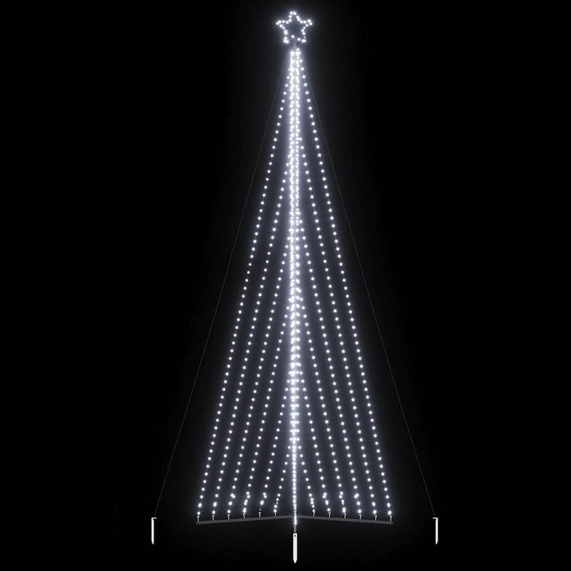 Pom de Crăciun LED 789 LED-uri Alb Rece 476 cm