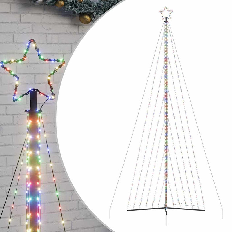 Pom de Crăciun LED 789 LED-uri colorate 476 cm