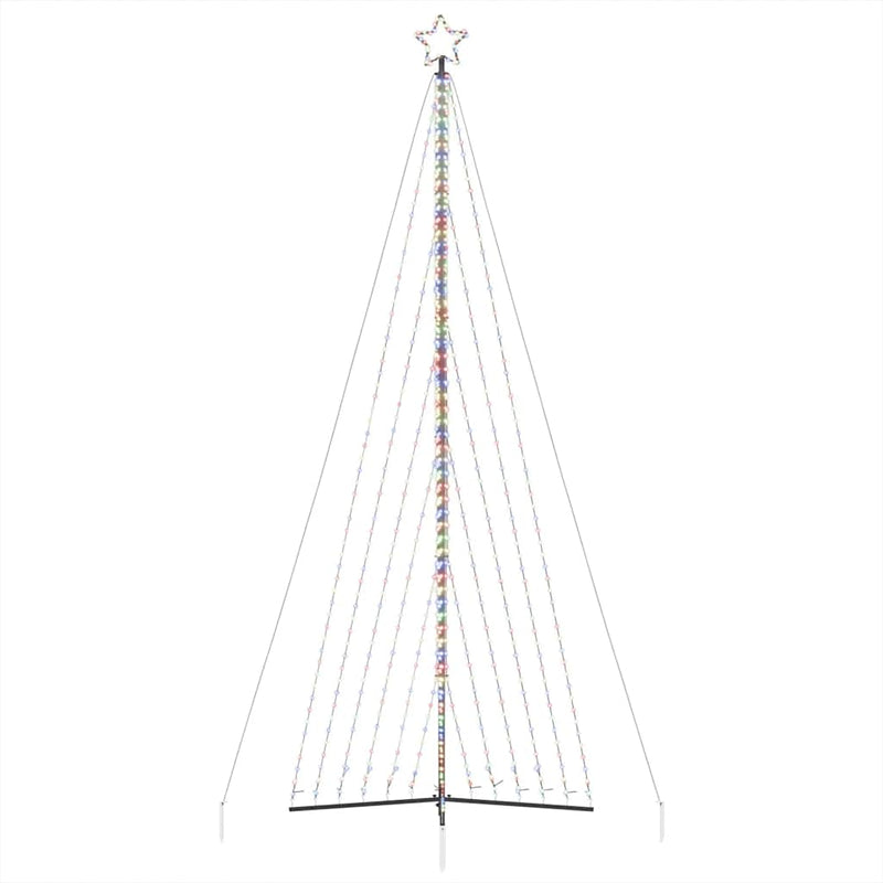 Pom de Crăciun LED 789 LED-uri colorate 476 cm