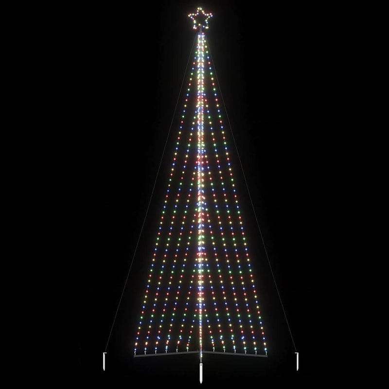 Pom de Crăciun LED 789 LED-uri colorate 476 cm