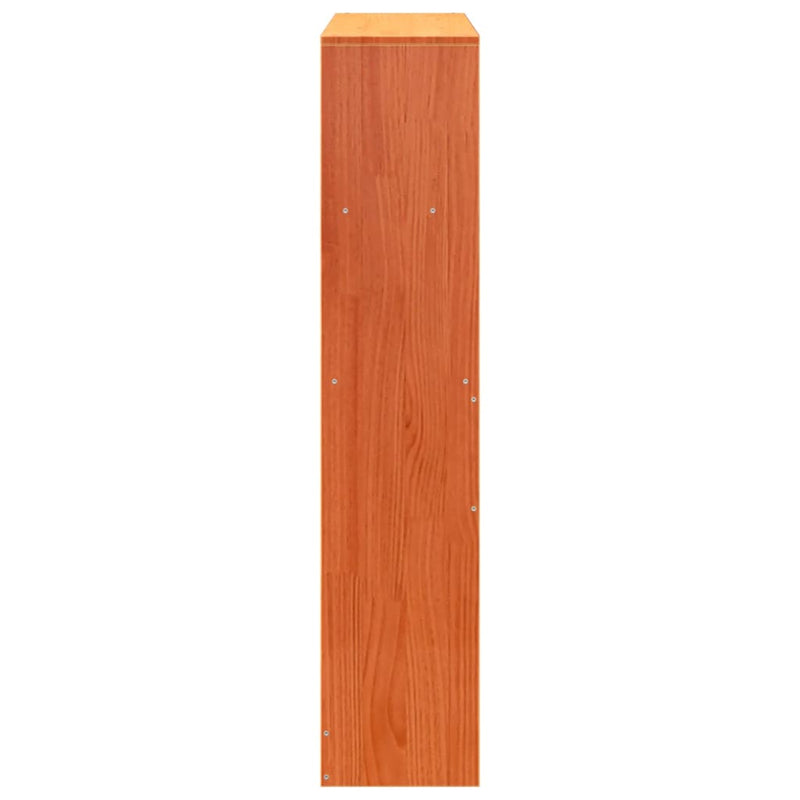 Tăblie de pat cu depozitare maro ceruit, 75 cm, lemn masiv pin
