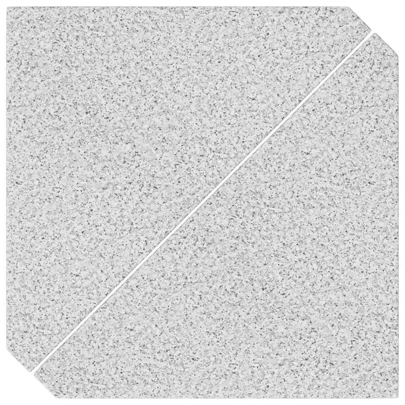 Discuri de greutăți tip umbrelă, 2 buc., triunghiulare, gri granit, 14 kg