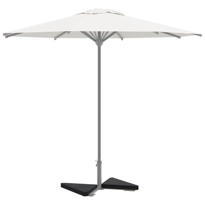 Plăci cu greutate umbrelă 2 buc Granit Negru Triunghiular 14 kg
