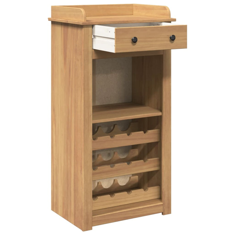 Dulap de vinuri PANAMA, 57x40x111,5 cm, lemn masiv de pin