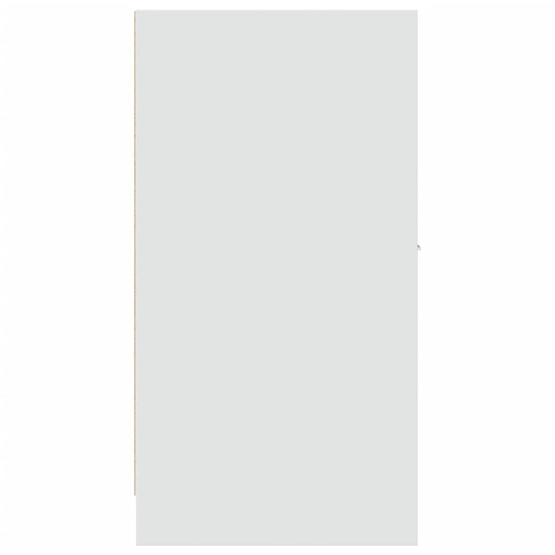 Dulap de farmacie, alb, 30x41x77,5 cm, lemn stratificat