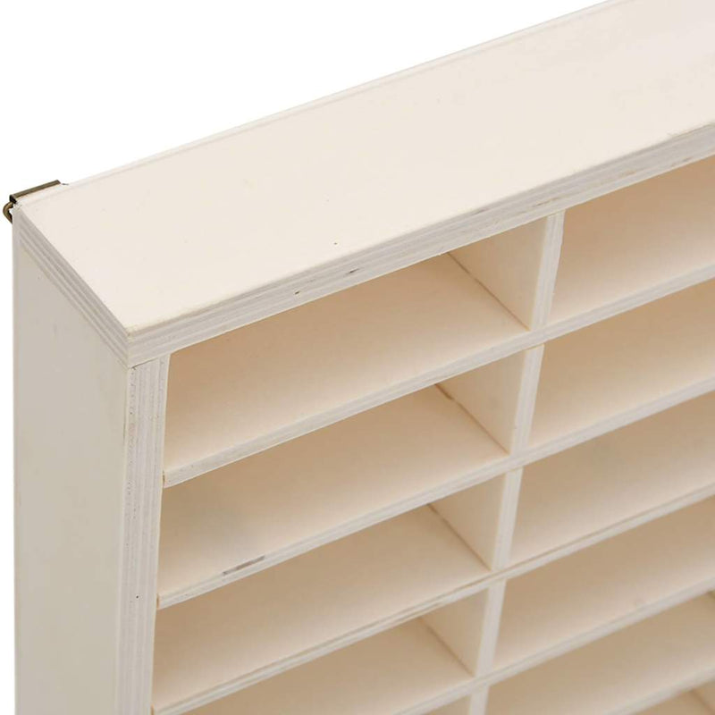 Vitrină de colecționar din lemn cu 80 de compartimente, 80x4,5x40,5 cm