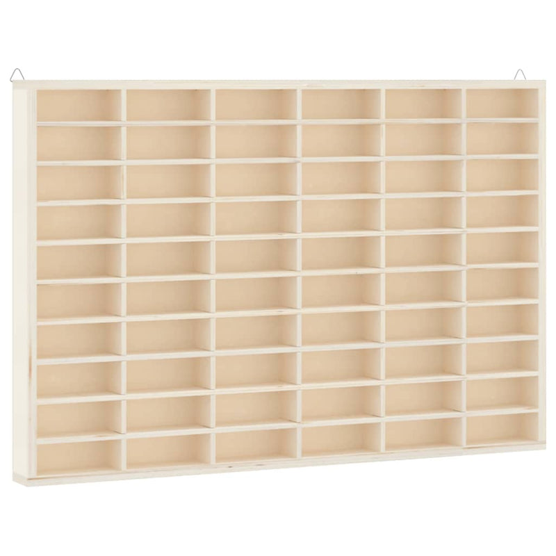 Vitrină de colecționar din lemn cu 60 de compartimente 60x4,5x40,5 cm