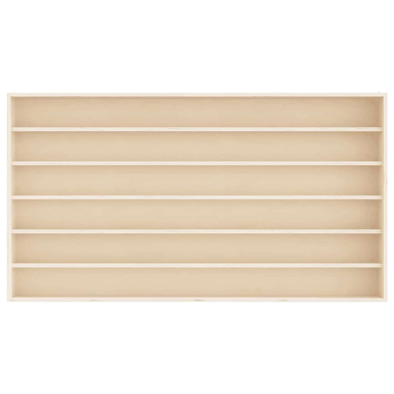 Vitrina de colecție din lemn cu 6 rafturi 100x9x55 cm