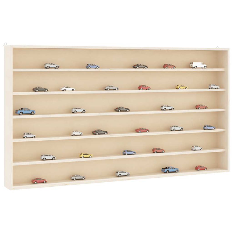 Vitrina de colecție din lemn cu 6 rafturi 100x9x55 cm
