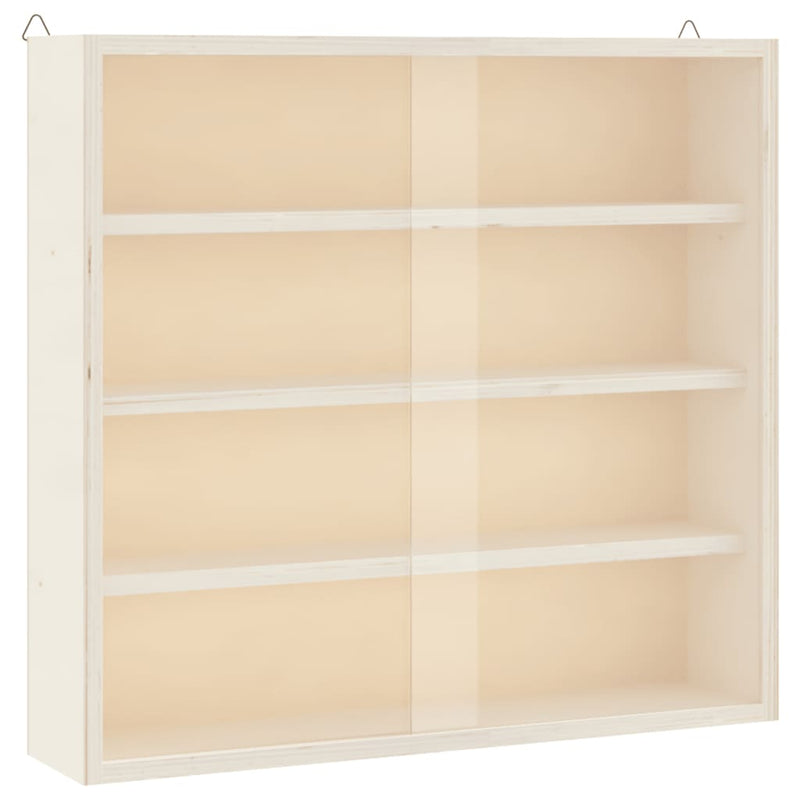 Vitrina de colecție din lemn cu uși 40x8,5x37 cm