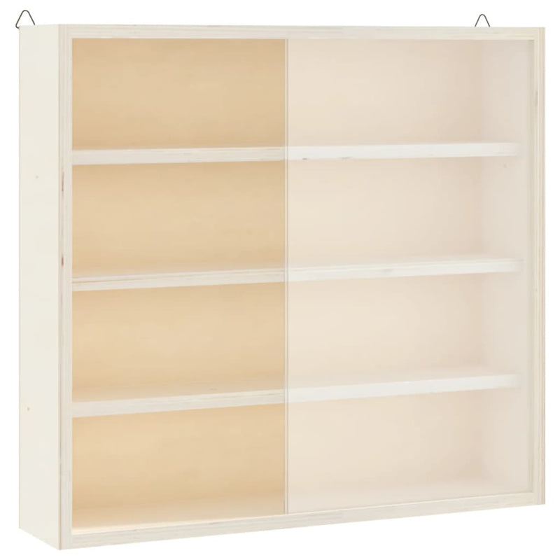 Vitrina de colecție din lemn cu uși 40x8,5x37 cm