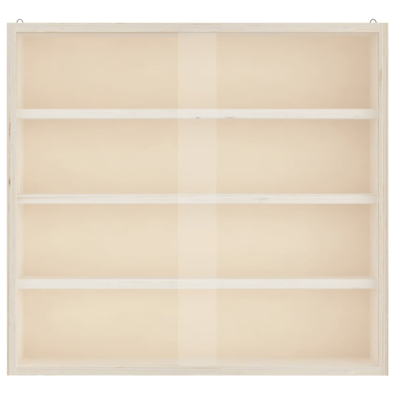 Vitrina de colecție din lemn cu uși 40x8,5x37 cm