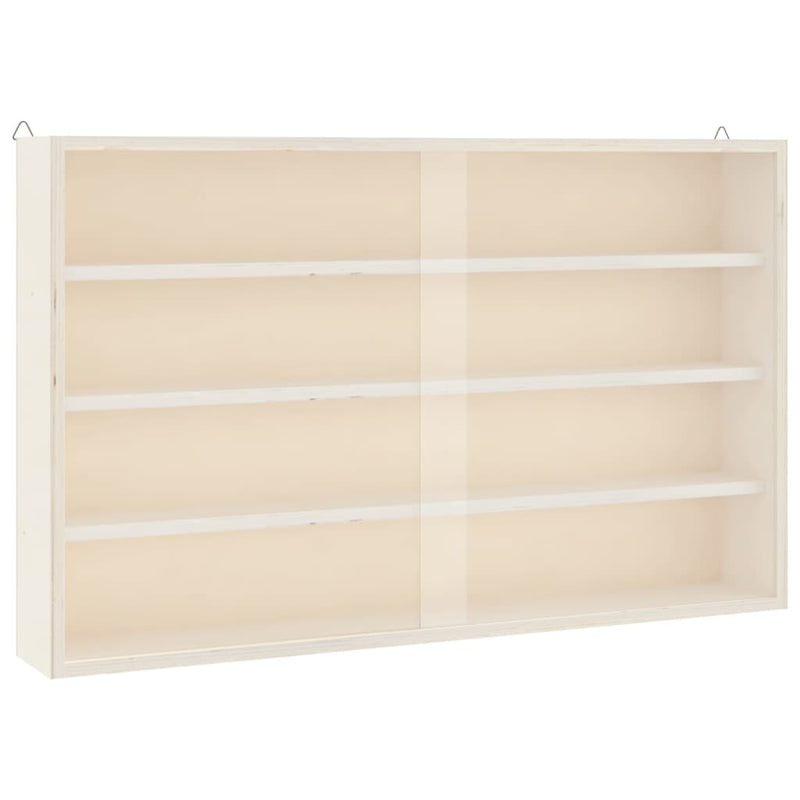 Vitrină de colecționar din lemn cu uși 60x8,5x37cm