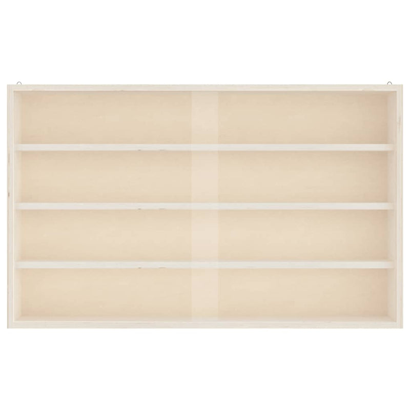 Vitrină de colecționar din lemn cu uși 60x8,5x37cm