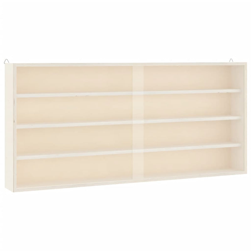 Vitrină de colecționar din lemn cu uși 80x8,5x37cm