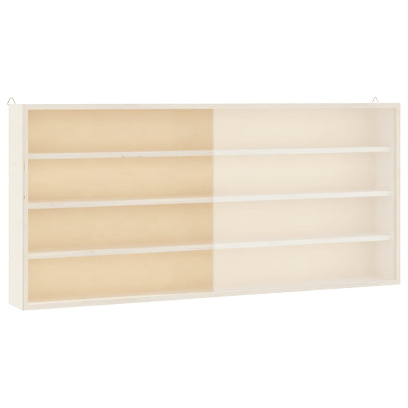 Vitrină de colecționar din lemn cu uși 80x8,5x37cm