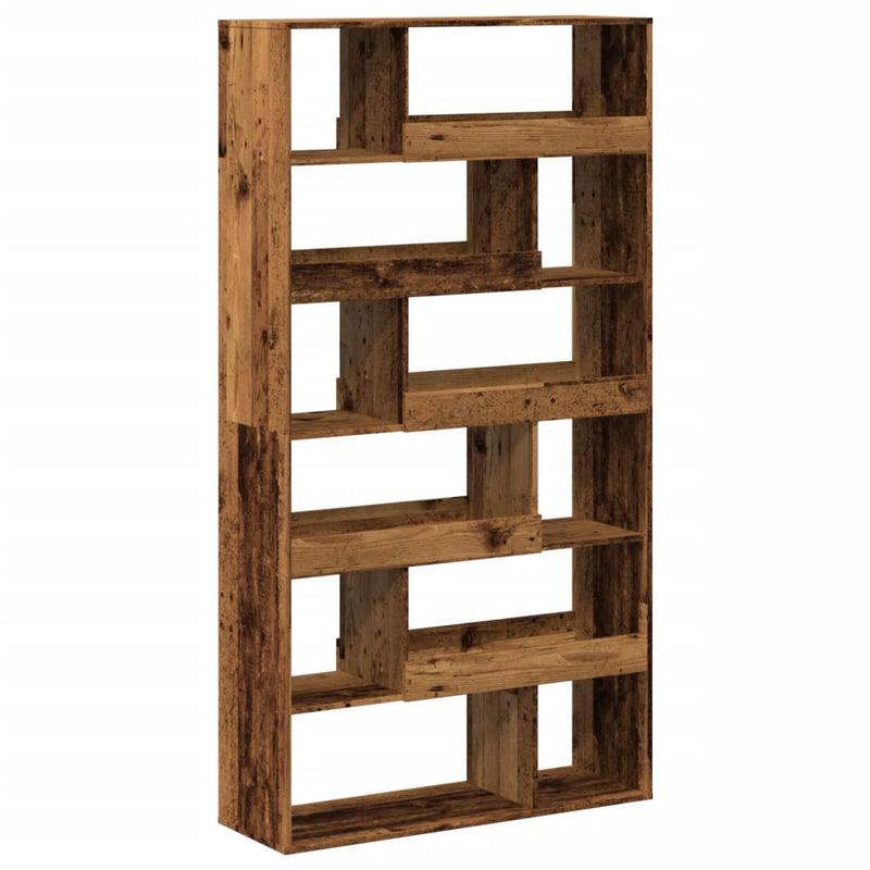 Bibliotecă, lemn vechi, 100x33x187,5 cm, lemn prelucrat
