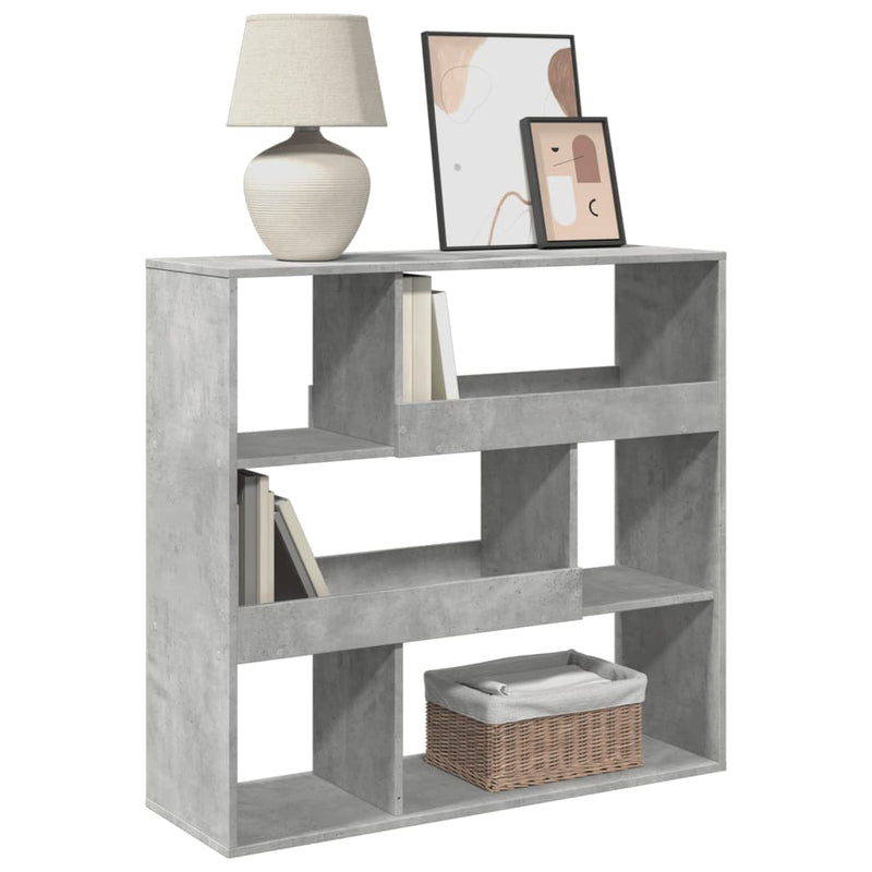 Separator de cameră, gri beton, 100x33x94,5 cm, lemn prelucrat