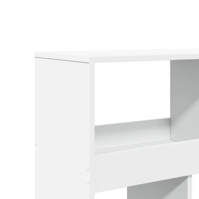 Separator de cameră, alb, 100x33x125,5 cm, lemn prelucrat