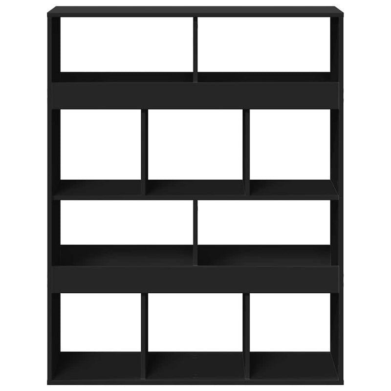 Separator de cameră, negru, 100x33x125,5 cm, lemn prelucrat