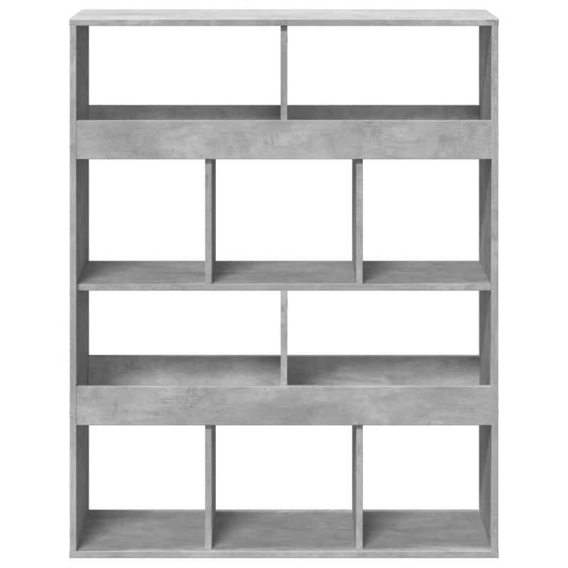 Separator de cameră, gri beton, 100x33x125,5 cm, lemn prelucrat