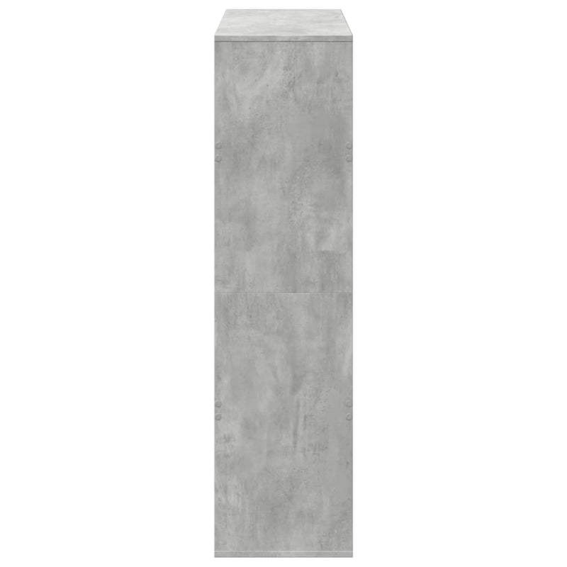 Separator de cameră, gri beton, 100x33x125,5 cm, lemn prelucrat
