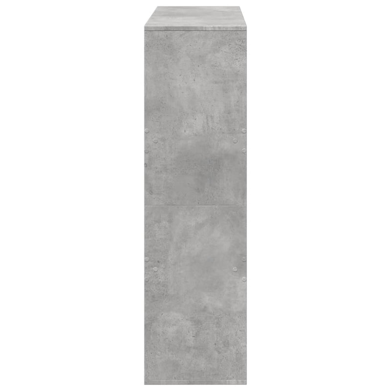 Separator de cameră, gri beton, 100x33x115 cm, lemn prelucrat