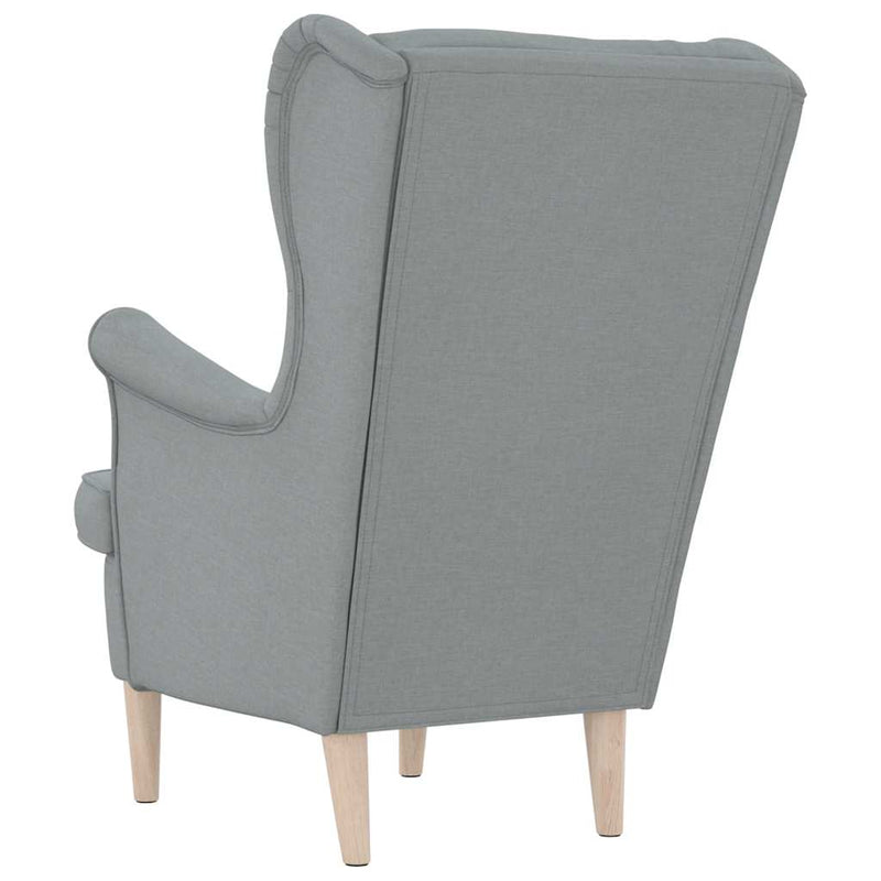 Fotoliu, gri deschis, 74x84x100 cm, textil
