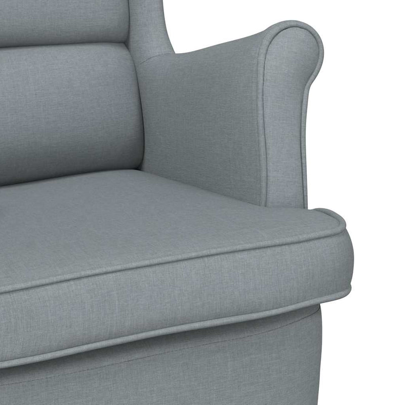 Fotoliu, gri deschis, 74x84x100 cm, textil