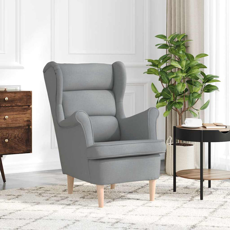 Fotoliu, gri deschis, 74x84x100 cm, textil