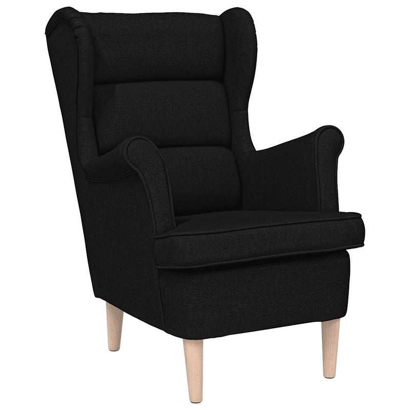 Fotoliu, negru, 74x84x100 cm, textil