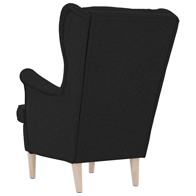 Fotoliu, negru, 74x84x100 cm, textil