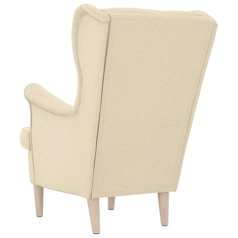 Fotoliu, crem, 74x84x100 cm, textil