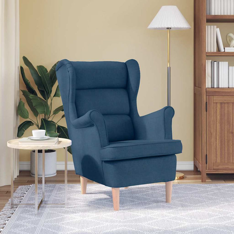 Fotoliu, albastru, 74x84x100 cm, textil