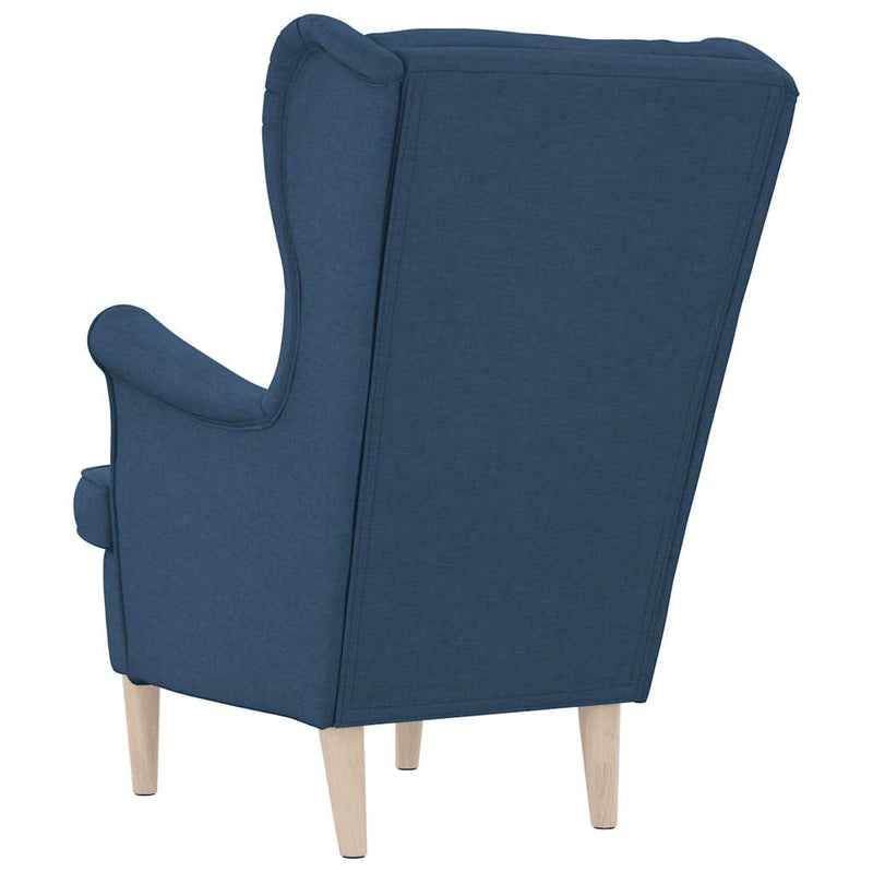 Fotoliu, albastru, 74x84x100 cm, textil