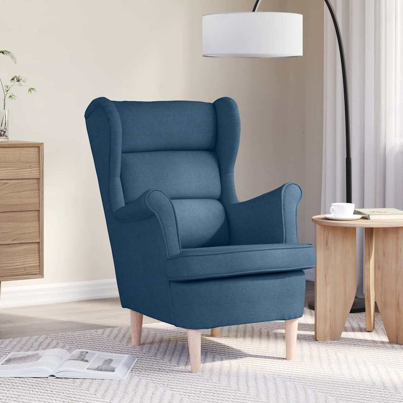Fotoliu, albastru, 74x84x100 cm, textil