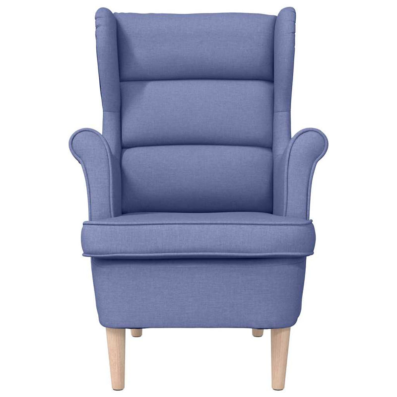 Fotoliu, albastru jeans, 74x84x100 cm, textil