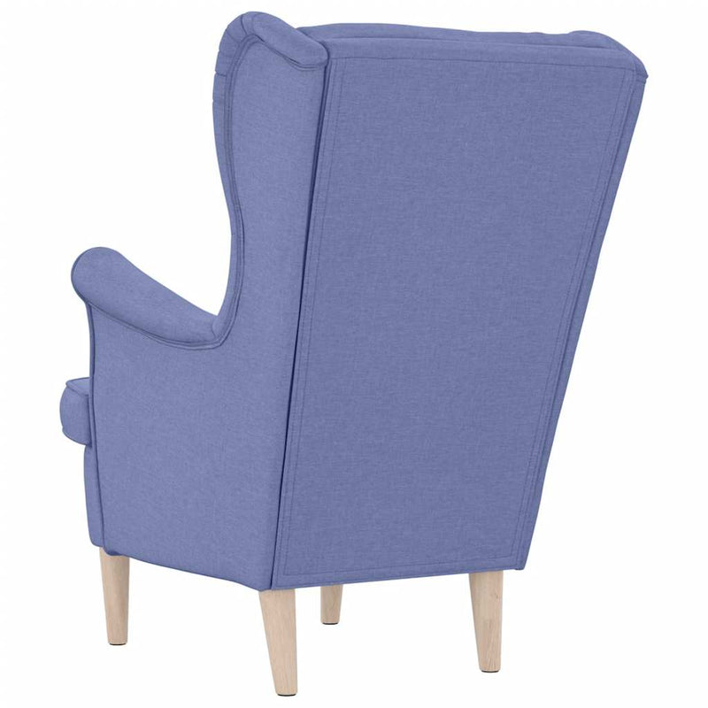 Fotoliu, albastru jeans, 74x84x100 cm, textil